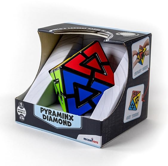 Meffert's Pyraminx Diamond - The Original Travel Friendly Advanced Diamond Brainteaser from Recent Toys for Ages 9+