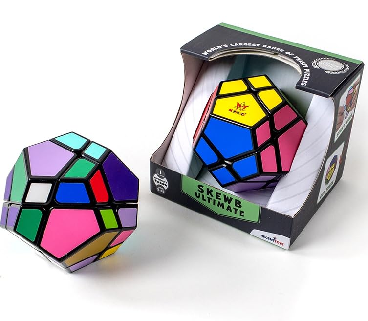 Meffert's Skewb Ultimate - The Original 12-Sided Brainteaser Puzzle Challenge from Recent Toys - Travel Friendly Fun for Ages 9+