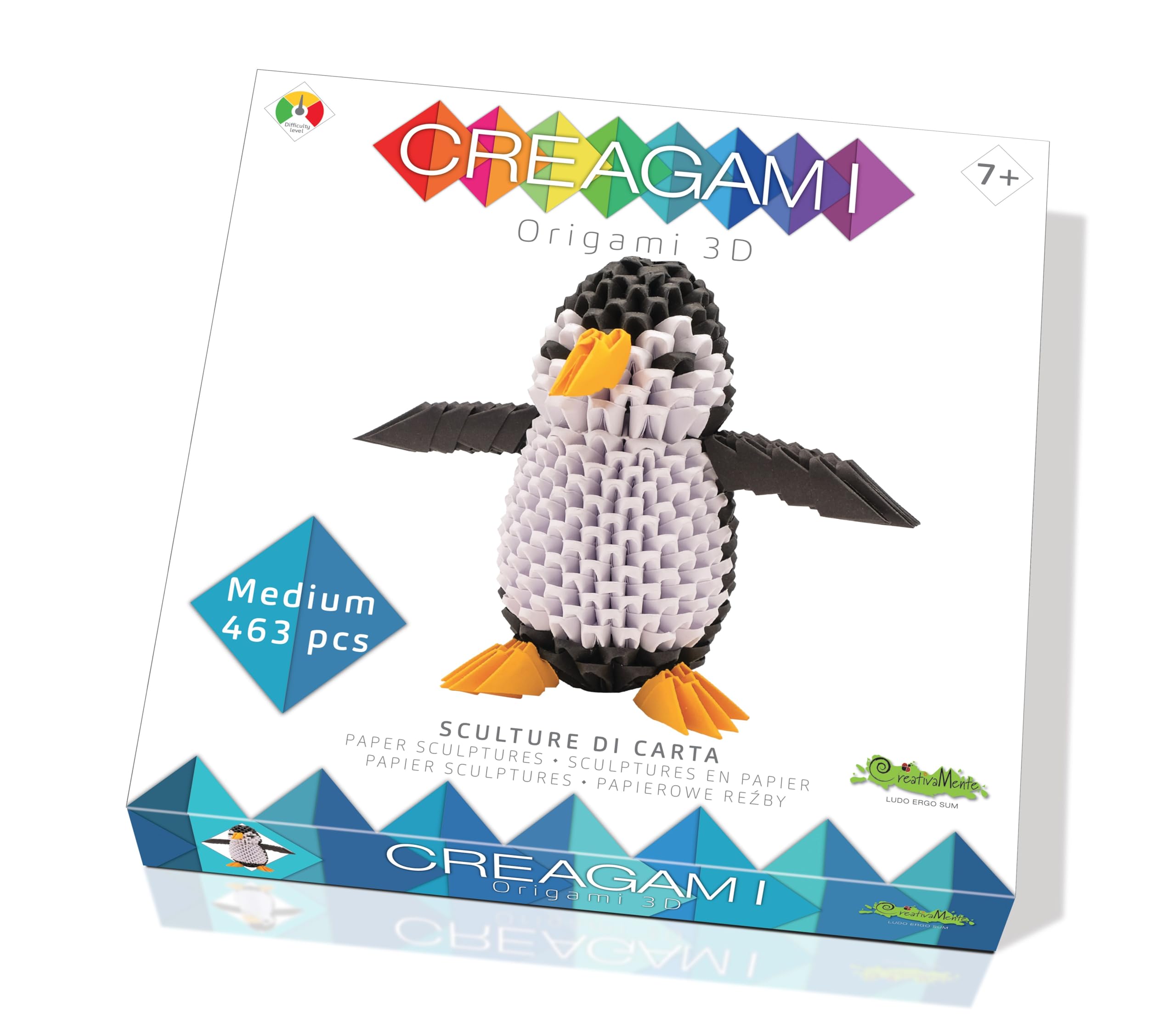 Creagami Penguin Origami Set: A 463-piece 3D Paper Crafting