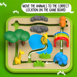 Safari Park Jr. Preschool Puzzle Game with 60 Challenges for Ages 3+