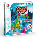 Coral Reef Magnetic Travel Game in Metal Box with 48 Challenges for Ages 4+