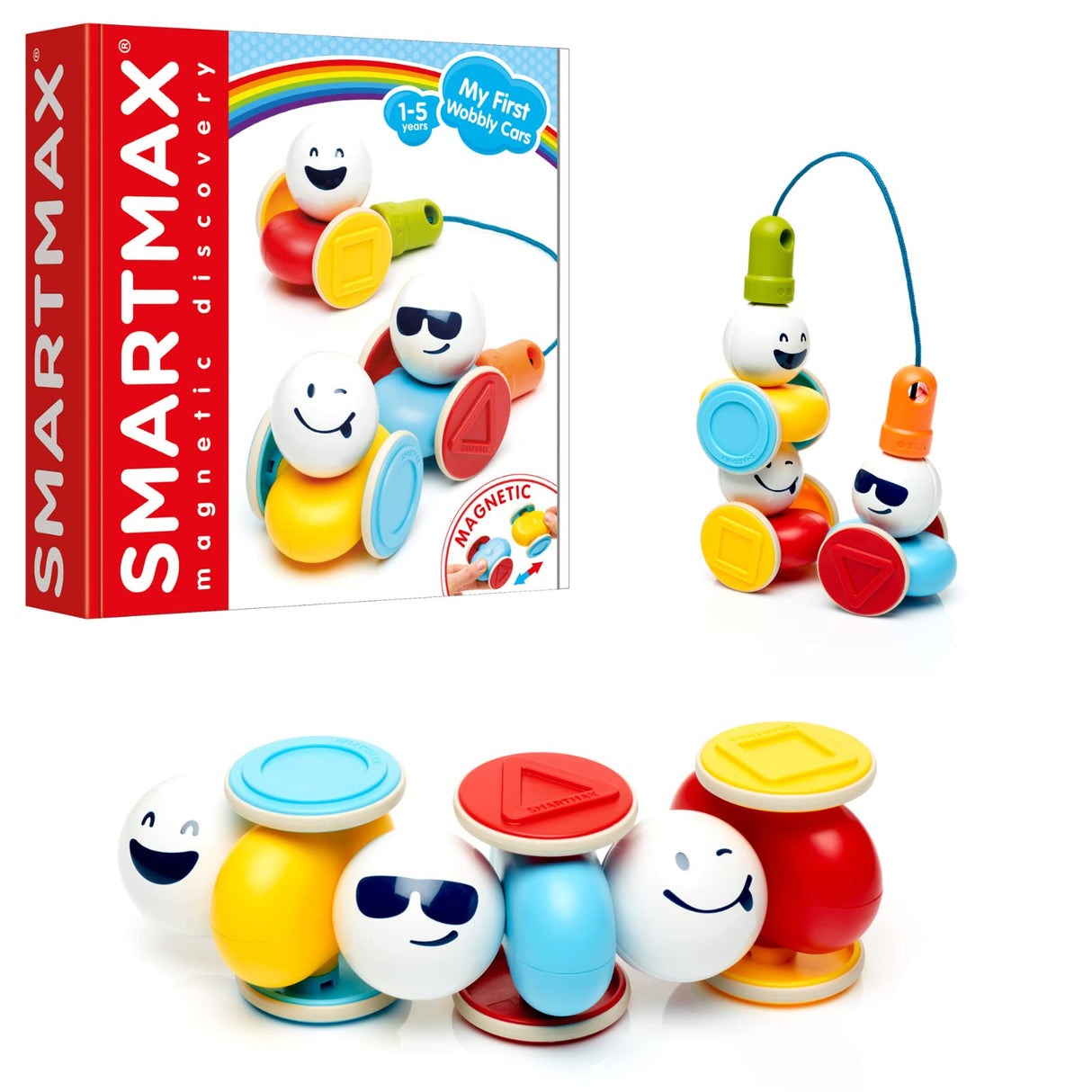 SmartMax My First Wobbly Cars STEM Fun for Ages 1-5