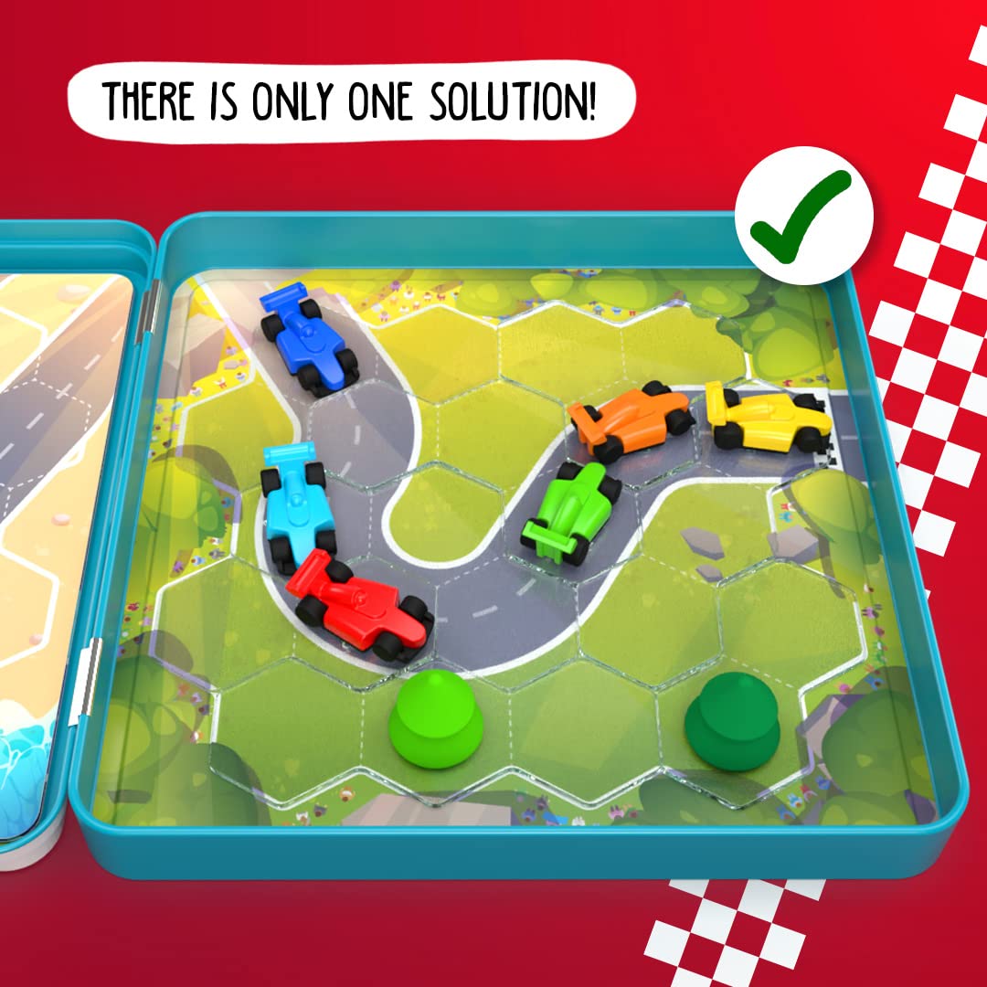 Pole Position Metal Box Travel Game with 48 Challenges for Ages 7+