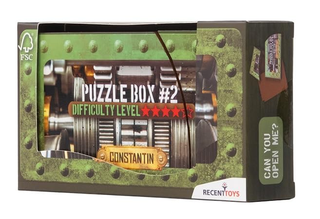 Constantin Puzzle Box #2 - Wood Brainteaser Puzzle from Recent