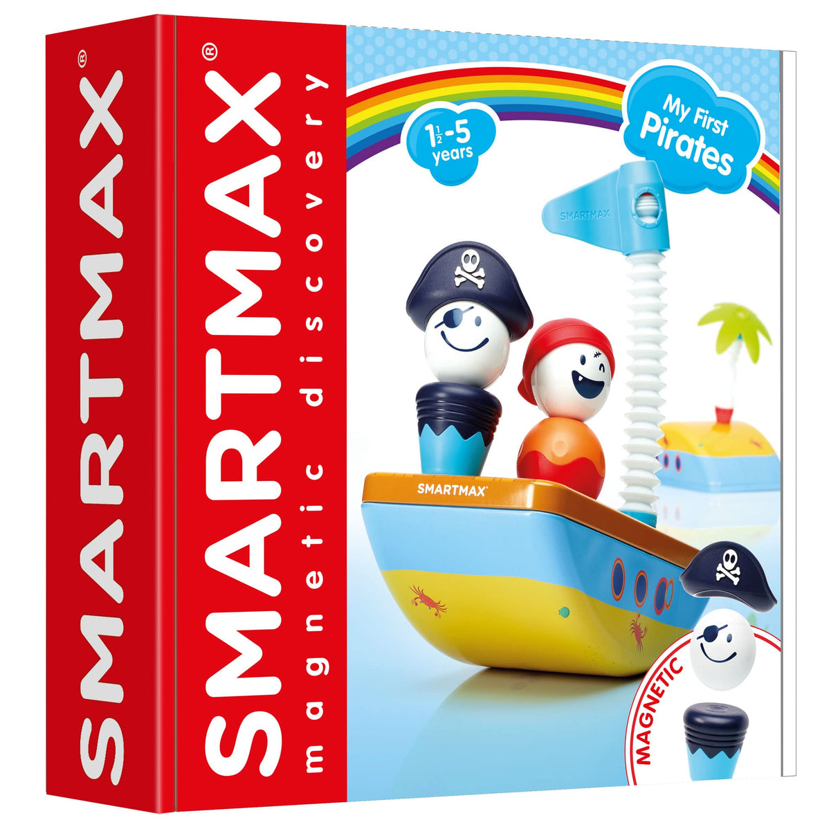 SmartMax My First Pirates Magnetic Building Play Set for Ages 1-5