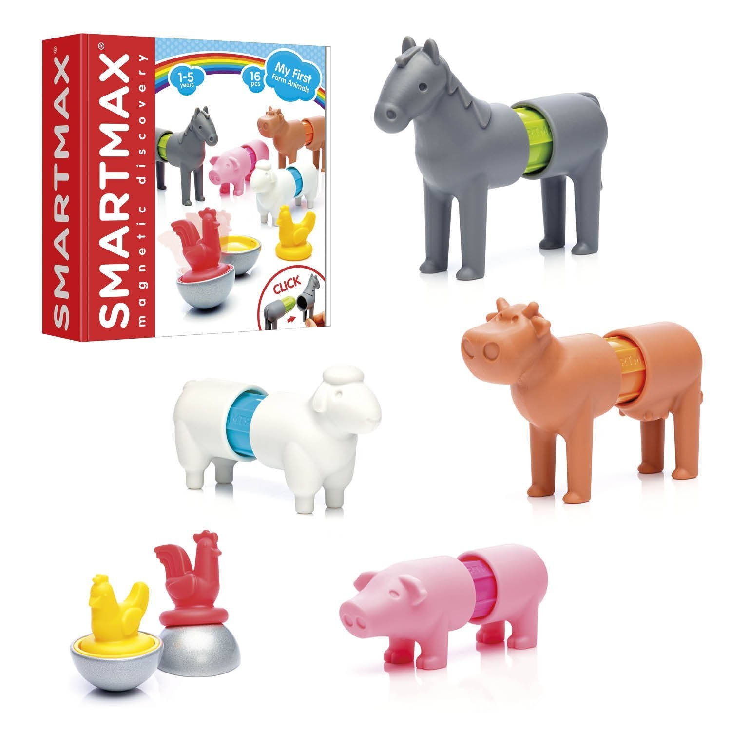 My First Farm Animals STEM Building Play Set for Ages 1 smart toys and games