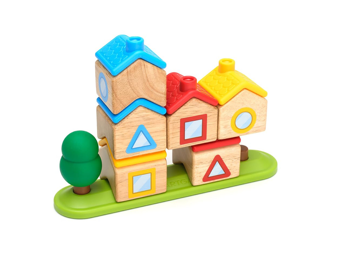 SmartGames Logic Lane, Wooden Stacking STEM Logic Game with 48 Challenges, Ages 3-7