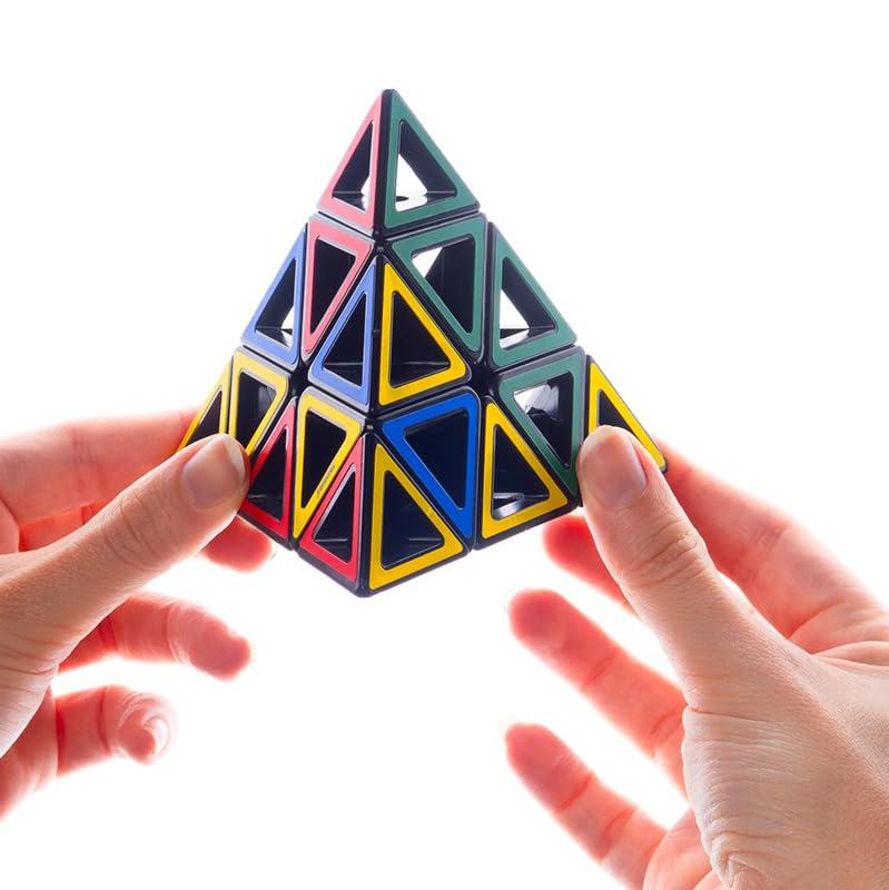 Meffert's Hollow Pyraminx - The Original Transparent Tetrahedron Brainteaser Puzzle from Recent Toys - Travel Friendly Fun for Ages 9+