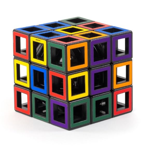 Meffert's Hollow Cube - The Original 3x3 Transparent Cube Brainteaser Puzzle from Recent Toys - Travel Friendly Fun for Ages 9+