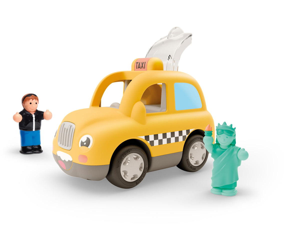WOW Toys New York Taxi Toni - Battery-Free Push & Go Toy, Ages 1-5