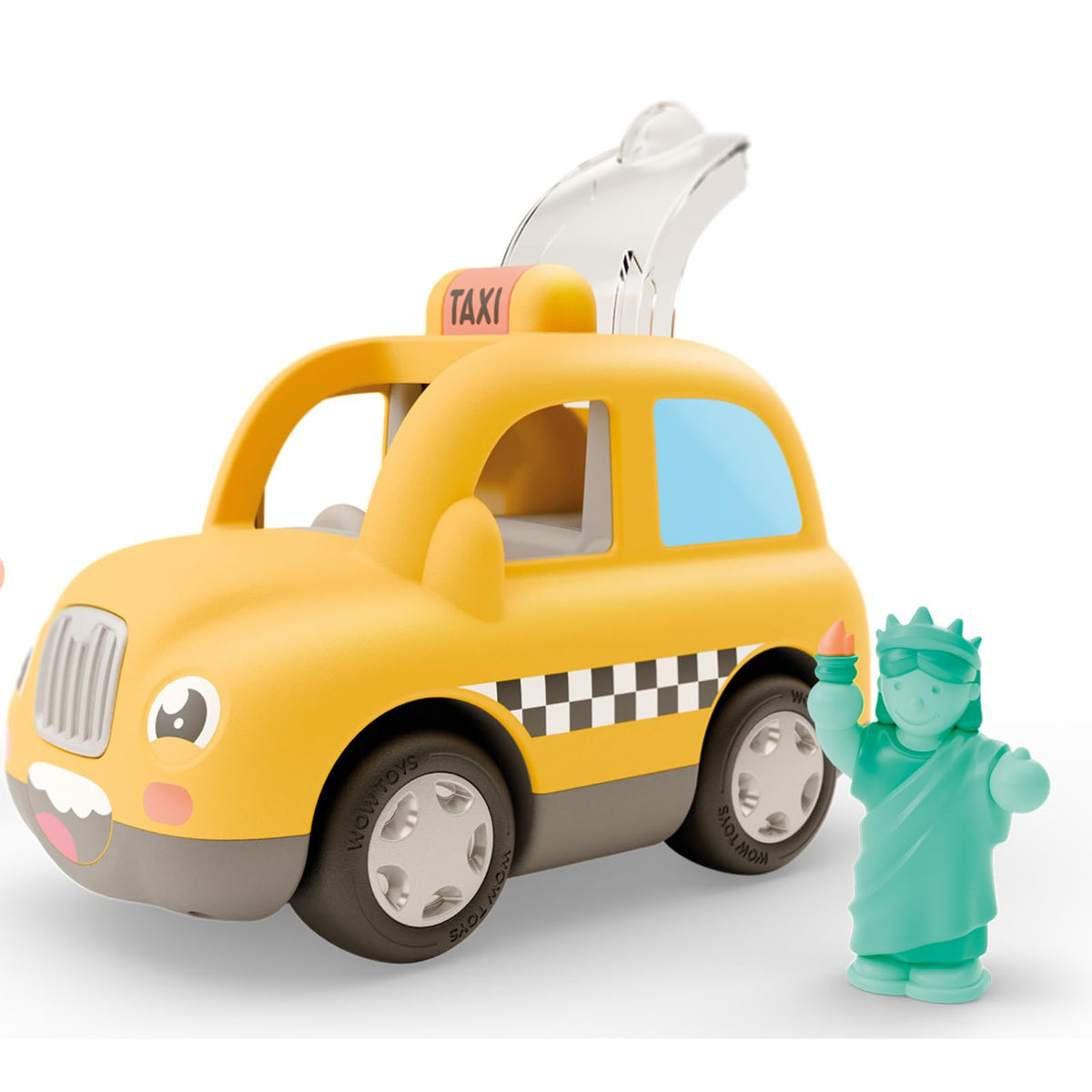 WOW Toys New York Taxi Toni - Battery-Free Push & Go Toy, Ages 1-5