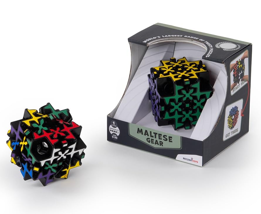 Meffert's Maltese Gear - The Original Twisting Gears Cube Brainteaser Puzzle Challenge from Recent Toys