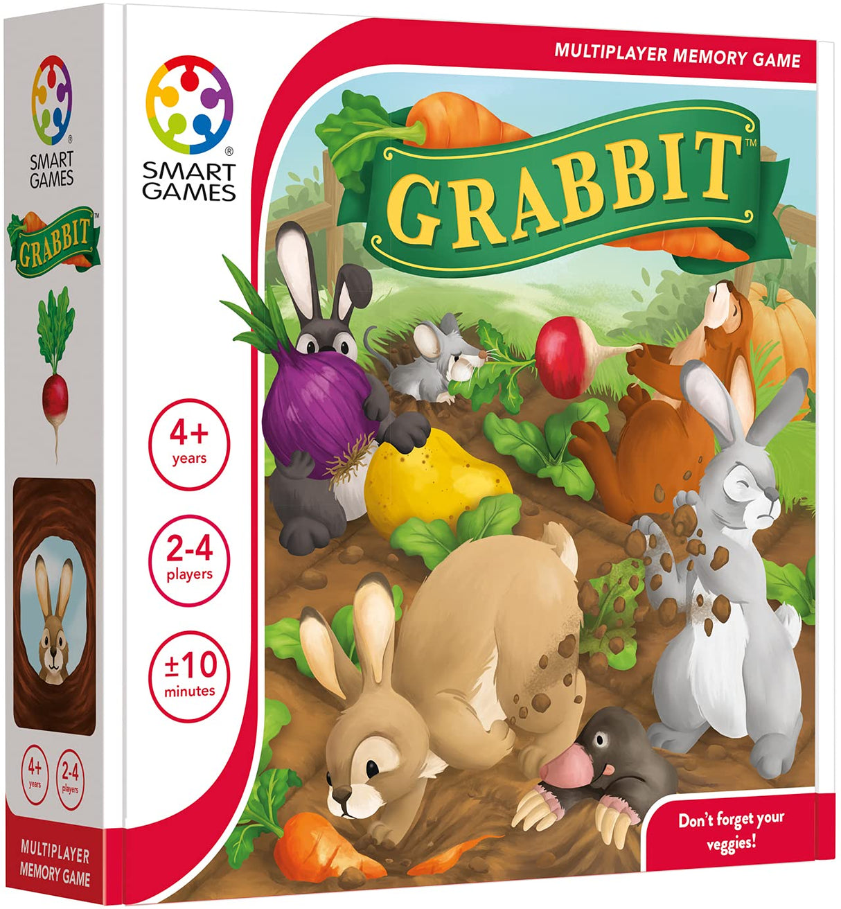 Grabbit Memory Game for 2-4 Players Ages 4+