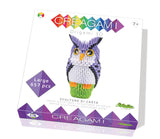 Creagami Owl Origami Set - Large (657-piece) 3D Modular Paper Folding Kit for Art and Craft Lovers Ages 7+