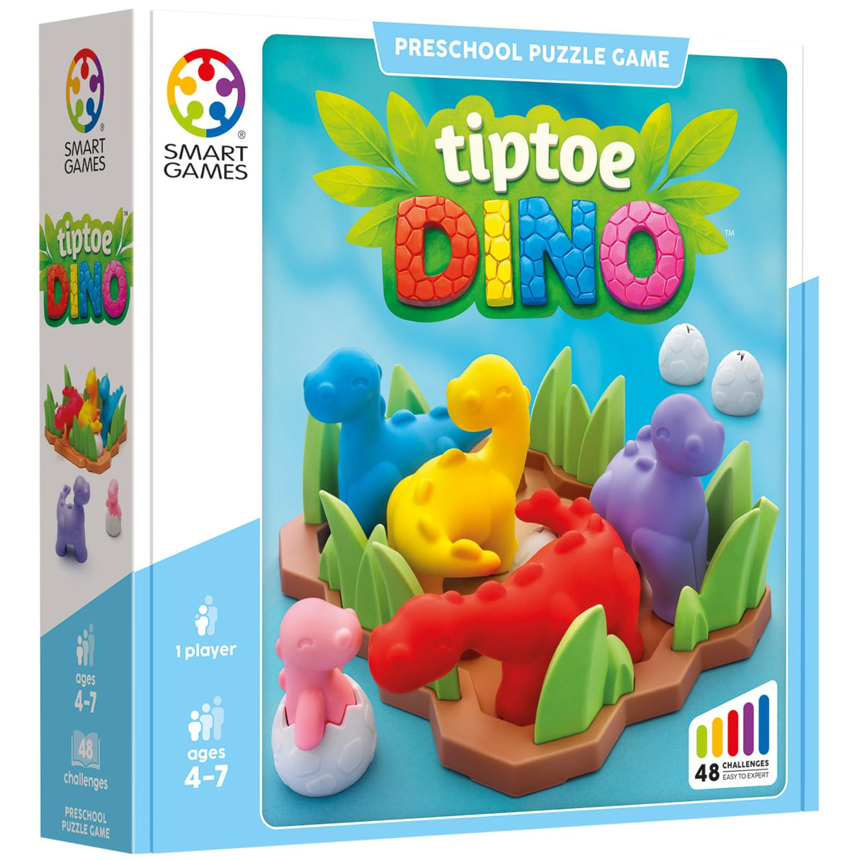 Tiptoe Dino - Preschool Dinosaur Logic Puzzle Game, Ages 4+