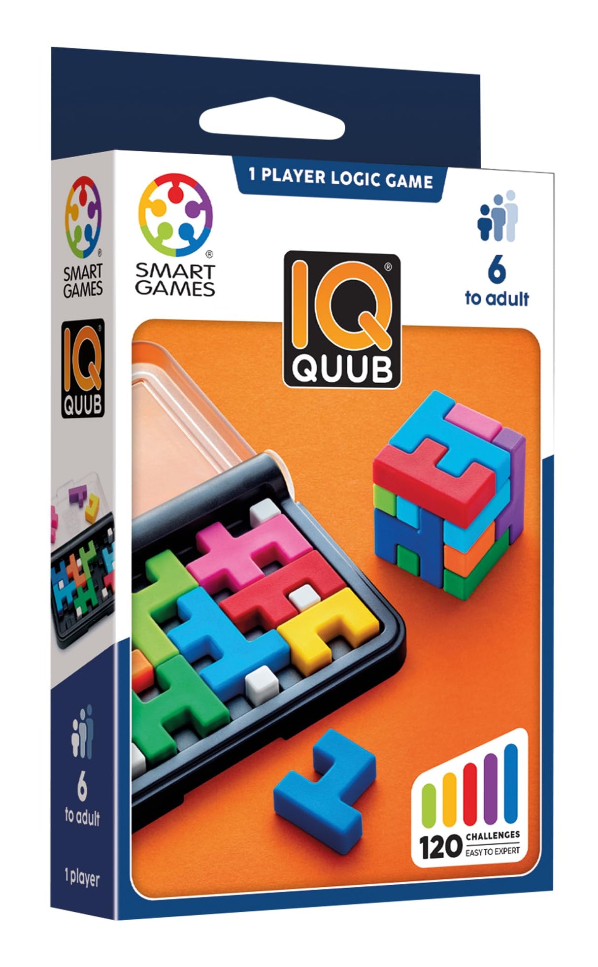 IQ Quub – 2-in-1 Travel Logic Puzzle & 3D Cube Building Game