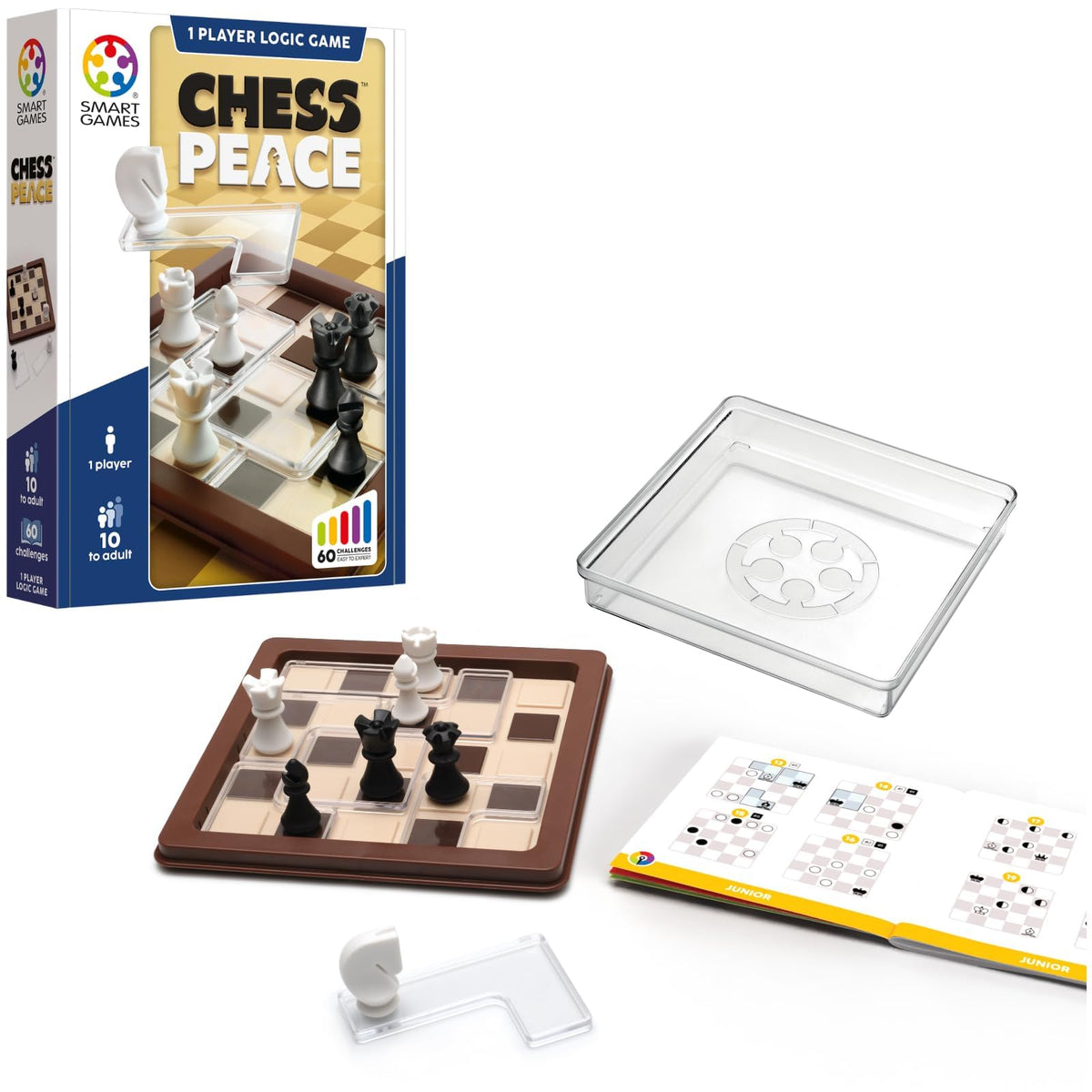 SmartGames Chess Peace - Chess Logic Puzzle Brain Teaser, Ages 10+