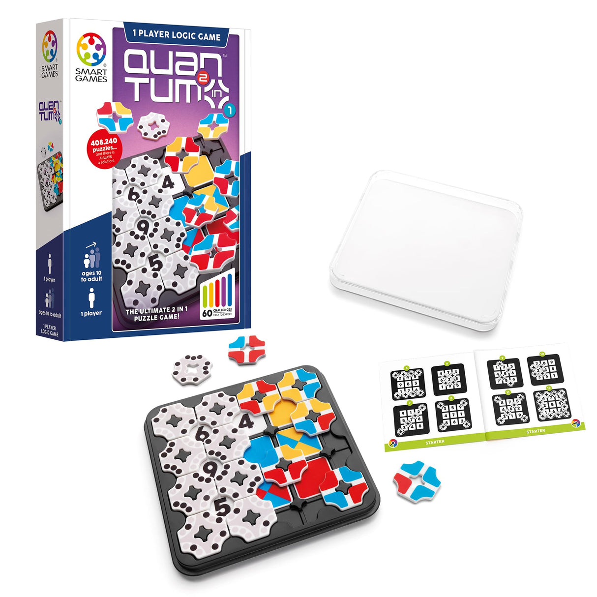 Quantum – 2-in-1 Logic Puzzle Travel Game for Ages 10 to Adult