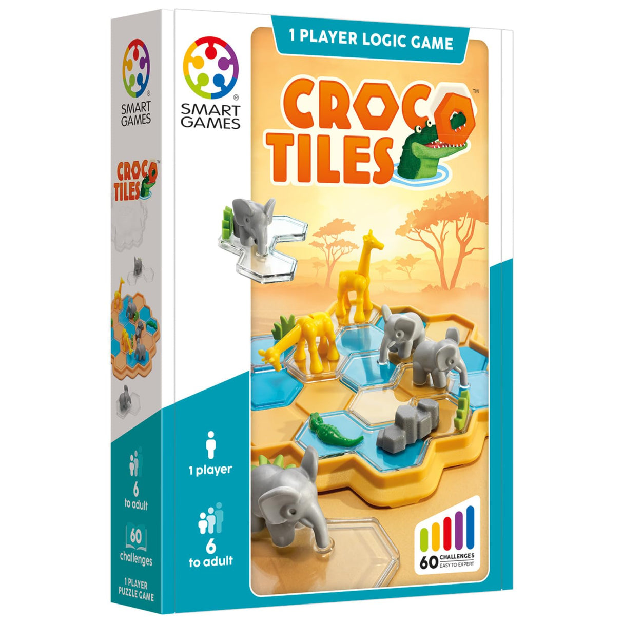 Croco Tiles - Safari Animal Tile Puzzle Game, Ages 6+