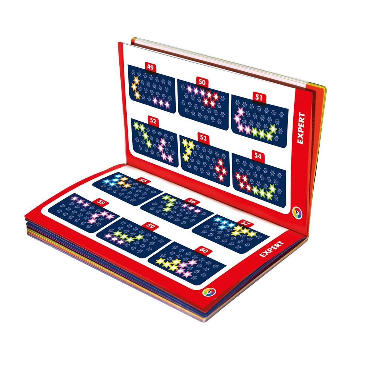 SmartGames IQ Stars, The Entry-Level IQ Game, a Travel Game for Kids and Adults, Skill-Building Brain Game - Brain Teaser for Ages 6 & Up, 120 Challenges in a Travel-Friendly Case.