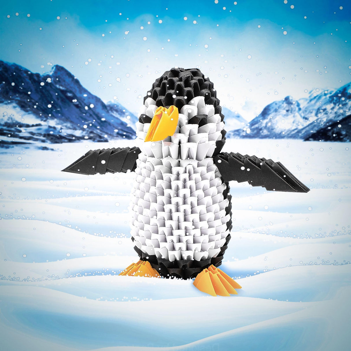 Creagami Penguin Origami Set: A 463-piece 3D Paper Crafting Kit for Ages 7+