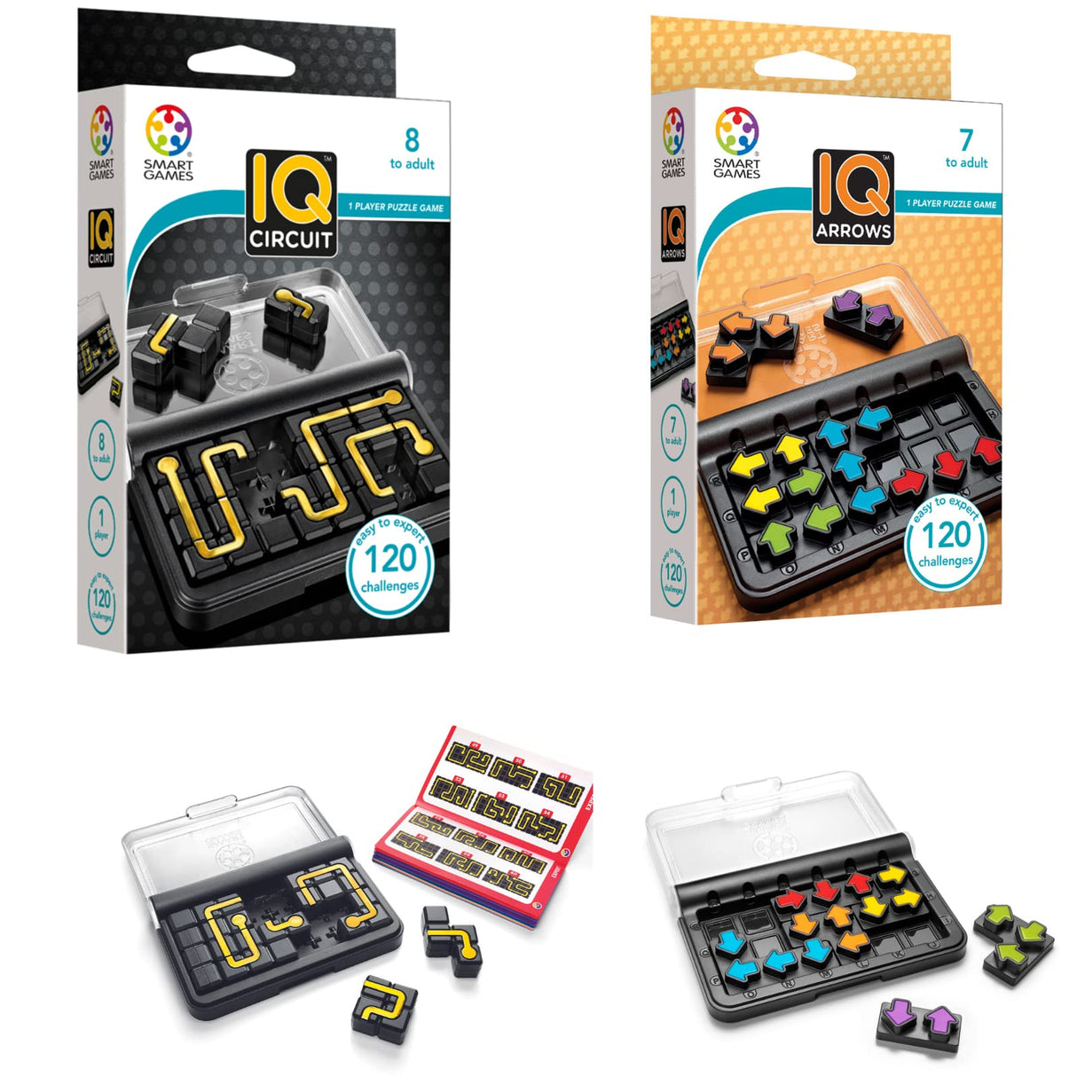 IQ Bundles Circuit Series: IQ Circuit & IQ Arrows 240 Challenges for Ages 7+