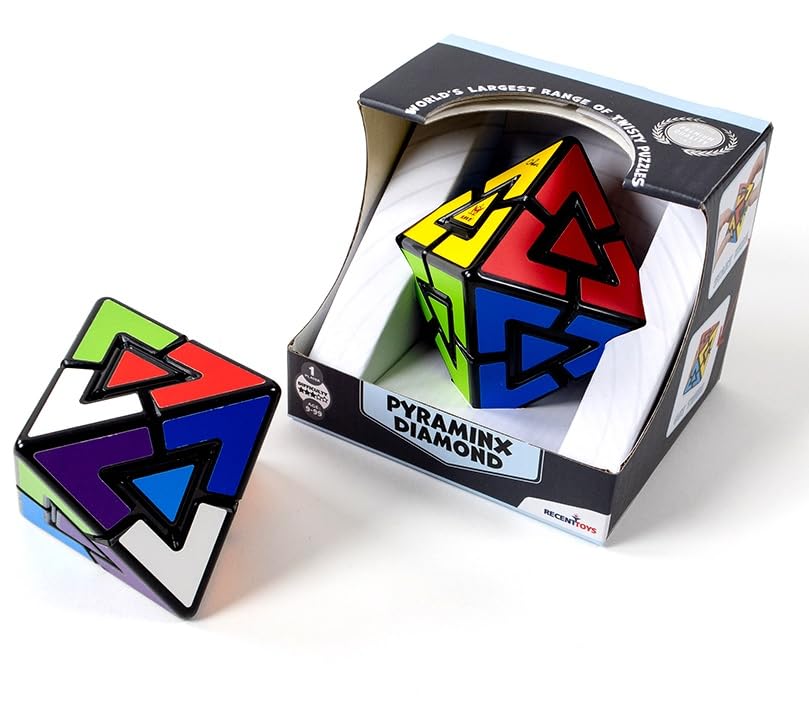 Meffert's Pyraminx Diamond - The Original Travel Friendly Advanced Diamond Brainteaser from Recent Toys for Ages 9+