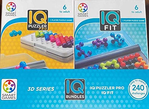 IQ Bundles 3D Series: IQ Puzzler Pro & IQ Fit 240 Challenges for Ages 6+