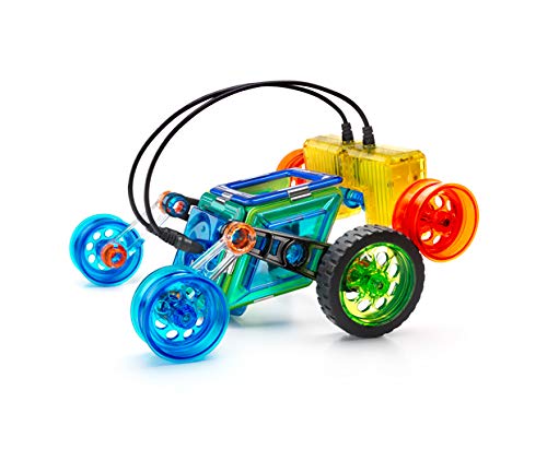 GeoSmart Flip Bot GeoMagnetic STEM Magnetic Construction Set with Rechargeable Turbo Motors for Ages 5+