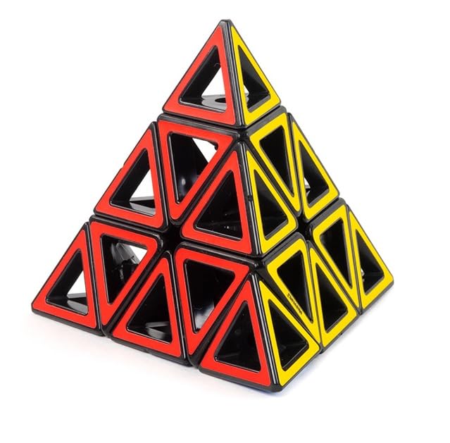 Meffert's Hollow Pyraminx - The Original Transparent Tetrahedron Brainteaser Puzzle from Recent Toys - Travel Friendly Fun for Ages 9+