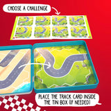 Pole Position Metal Box Travel Game with 48 Challenges for Ages 7+