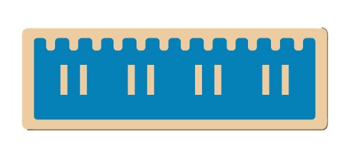 Castle Logix - Blue Block - Replacement Part ONLY