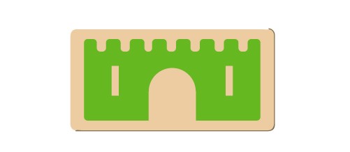 Castle Logix - Green Block - Replacement Part ONLY