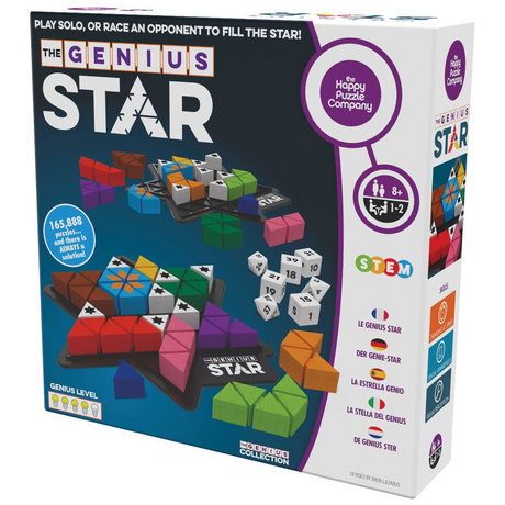 The Genius Star - A Toy of The Year Award-Winning Family Board Game for Two Players Ages 8+
