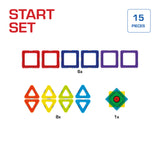 GeoSmart Start Set 15 Piece GeoMagnetic STEM Construction Kit for Ages 3+