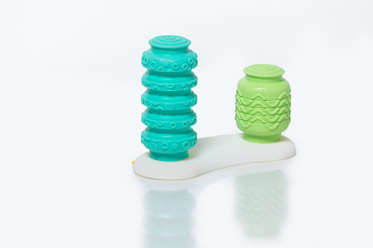 Krumples BOP & POP – Sensory Silicone Baby Toy for Ages 6 Months+ | Food-Grade Silicone | Develops Motor Skills | Squish, Push & Pop Fun