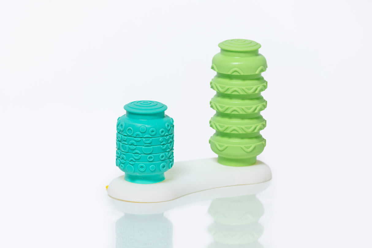 Krumples BOP & POP – Sensory Silicone Baby Toy for Ages 6 Months+ | Food-Grade Silicone | Develops Motor Skills | Squish, Push & Pop Fun