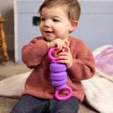 Krumples Pully ORANGE - Ridiculously Fun Fidget Playthings for All Ages Made from Food Grade Silicone!