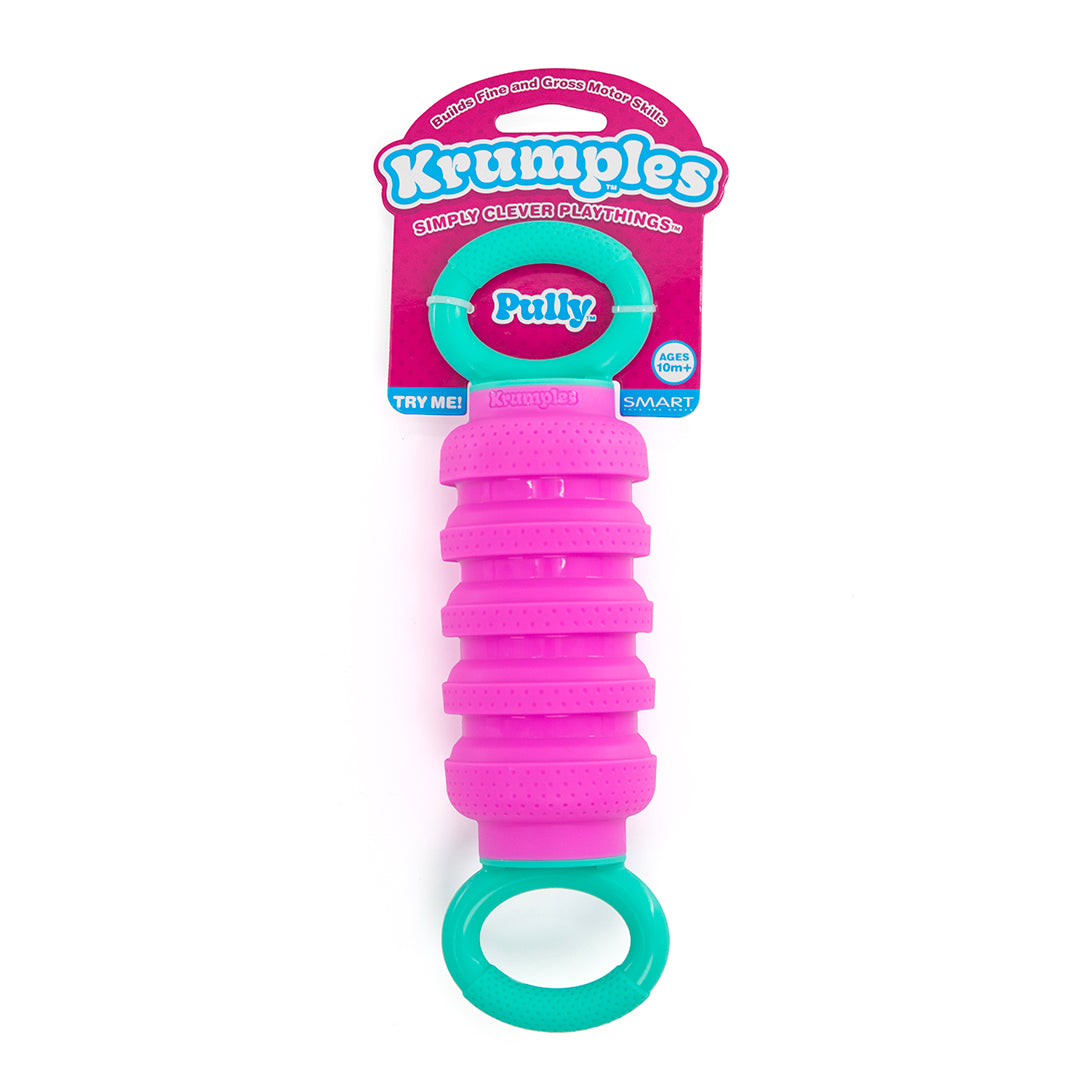 Krumples Pully PINK - Ridiculously Fun Fidget Playthings for All Ages Made from Food Grade Silicone!