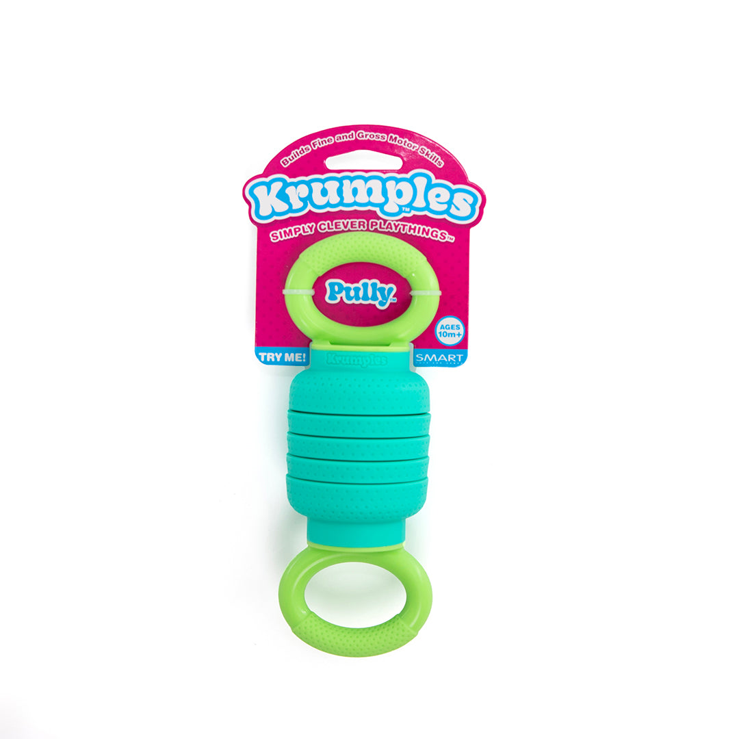 Krumples Pully TEAL - Ridiculously Fun Fidget Playthings for Ages 1+ Made from Food Grade Silicone!