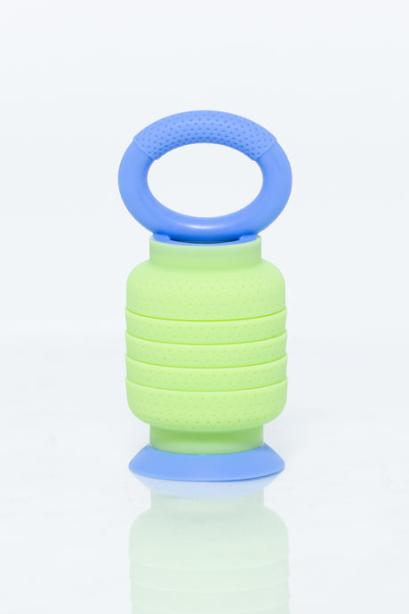 Krumples Plungy Green - Ridiculously Fun Playthings for Ages 1 - 99 Made from Food Grade Silicone! (Green)