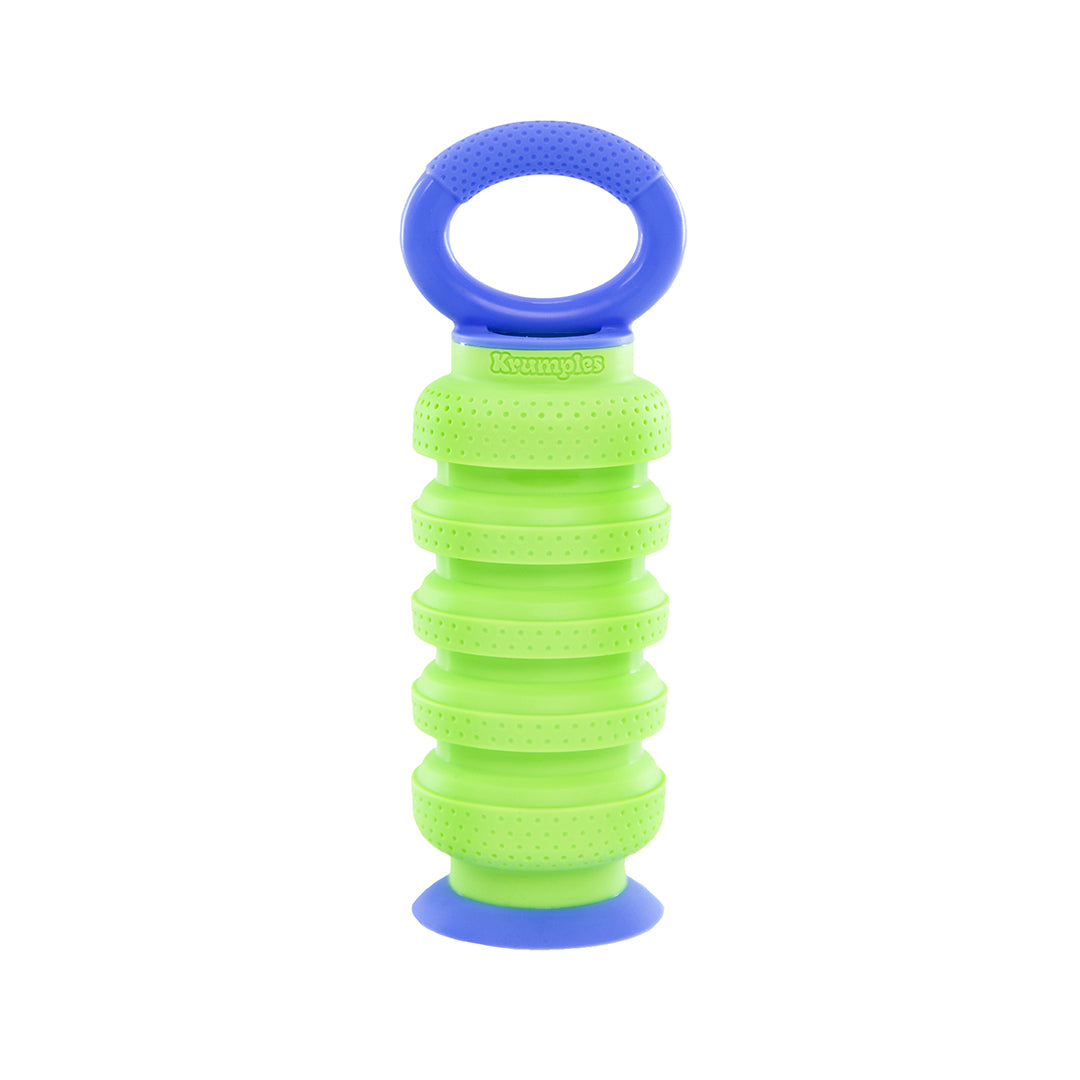 Krumples Plungy GREEN - Ridiculously Fun Playthings for Ages 1 - 99 Made from Food Grade Silicone!