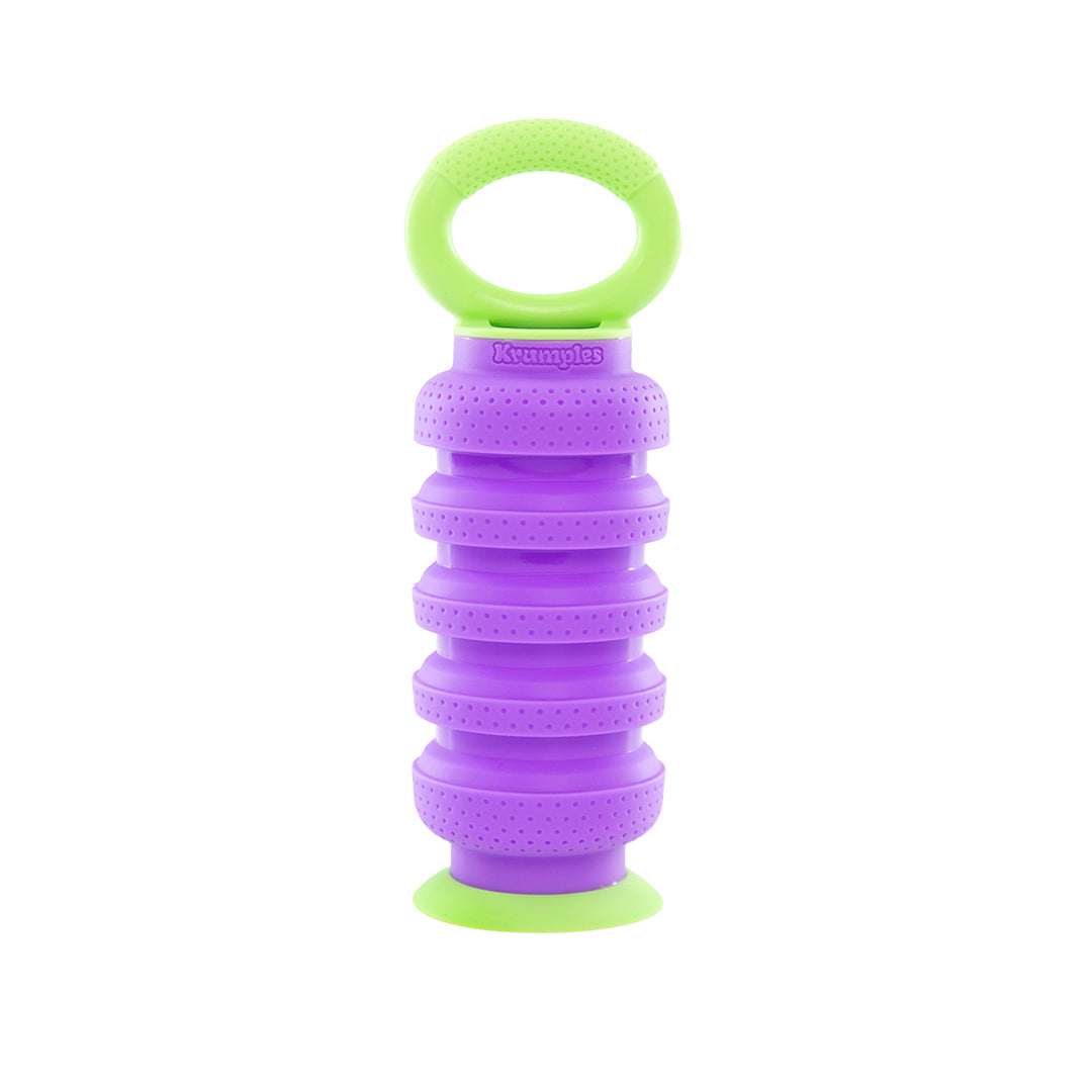 Krumples Plungy PURPLE - Ridiculously Fun Playthings for Ages 1 - 99 Made from Food Grade Silicone!