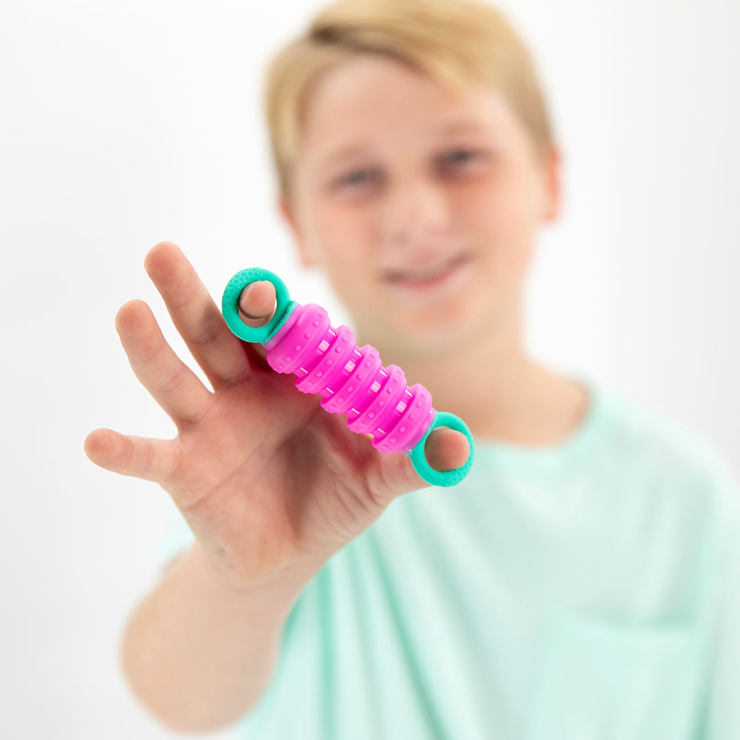 Krumples Fidget Pullys - 6 PACK - Finger Size Fidget Fun for Ages 1+ Made from Food Grade Silicone!