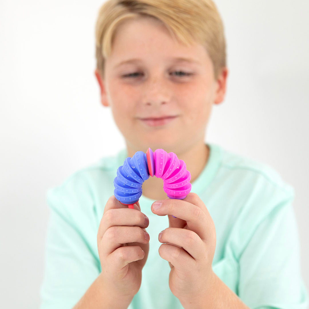 Krumples Fidget Plungys - 6 PACK - Finger Size Fidget Fun for Ages 1+ Made from Food Grade Silicone!