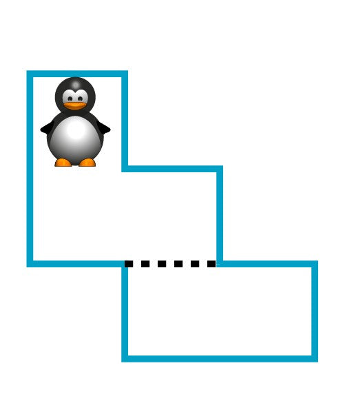 Penguins on Ice - Ice Block E - Replacement Part (Not full game)