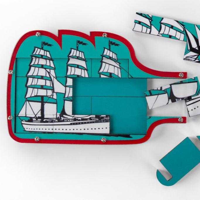 Constantin Ship in a Bottle Puzzle Brainteaser from Recent Toys - an Assemble The Ship Challenge for Ages 14+