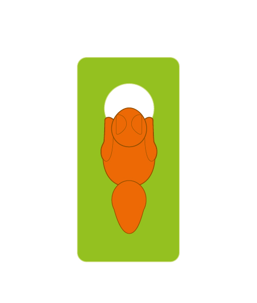 Squirrels Go Nuts! - DARK BROWN SQUIRREL Replacement Part ONLY (Not the Full Game)