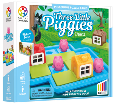 Three Little Piggies Preschool Puzzle Game for Ages 3+