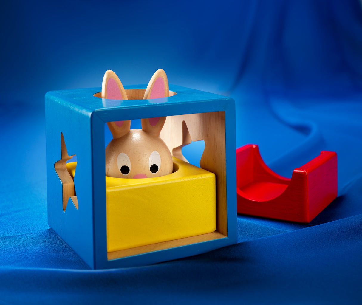 Bunny Peek a Boo Wooden STEM Building Game for Ages 2+